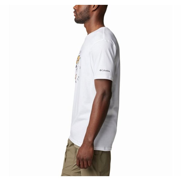 andriki-blouza-rapid-ridge-graphic-tee-normal (1) Ανδρική Μπλούζα COLUMBIA RABIT RID  1888813 Λευκό - Image 2