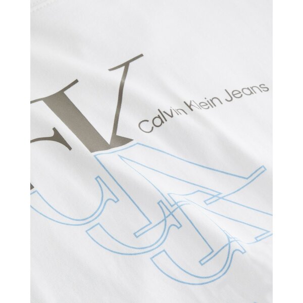calvin-klein-j30j325352-t-shirt (1) Ανδρική Μπλούζα CALVIN KLEIN MONOGRAM J30J325352 Λευκό - Image 2