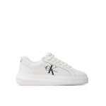 Γυναικείο Παπούτσι Chunky Cupsole Laceup Mon Lth Wn YW0YW00823 Λευκό CALVIN KLEIN JEANS