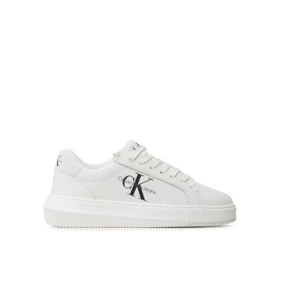 Γυναικείο Παπούτσι Chunky Cupsole Laceup Mon Lth Wn YW0YW00823 Λευκό CALVIN KLEIN JEANS