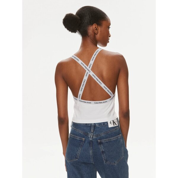 calvin-klein-jeans-top-logo-j20j223110-leuko-slim-fit-0000303421656 (2) Γυναικεία Μπλούζα STRAPPY TOP CALVIN KLEIN J20J223110-YAF - Image 3