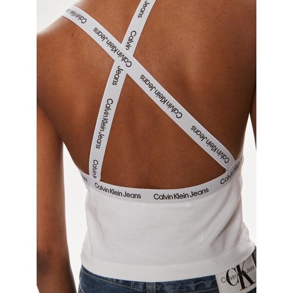 calvin-klein-jeans-top-logo-j20j223110-leuko-slim-fit-0000303421656 (3) Γυναικεία Μπλούζα STRAPPY TOP CALVIN KLEIN J20J223110-YAF - Image 4