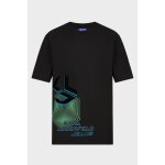 Ανδρική Μπλούζα KARL LAGERFELD RELAXED CUBE 241D1704 Μαύρο
