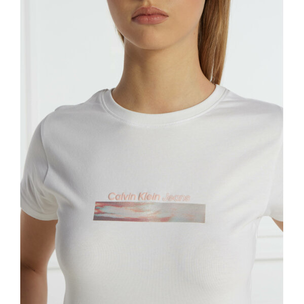 Γυναικεία Μπλούζα Λευκή Calvin Klein Jeans J20J223167-YAF - Image 5