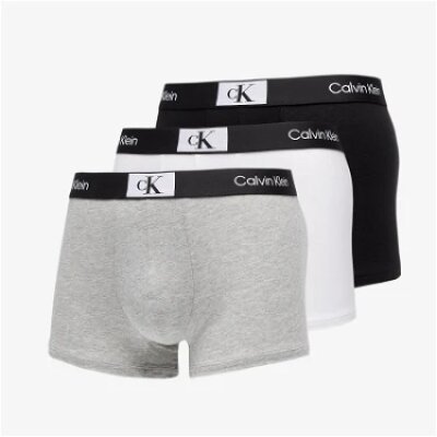 Ανδρικά εσώρουχα CALVIN KLEIN 3 PACK NB3528A Mαύρο Γκρί Λευκό