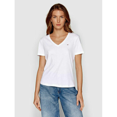 ΓΥΝΑΙΚΕΙΑ ΜΠΛΟΥΖΑ TJW SLIM SOFT V NECK TEE TOMMY JEANS DW0DW14617-YBR