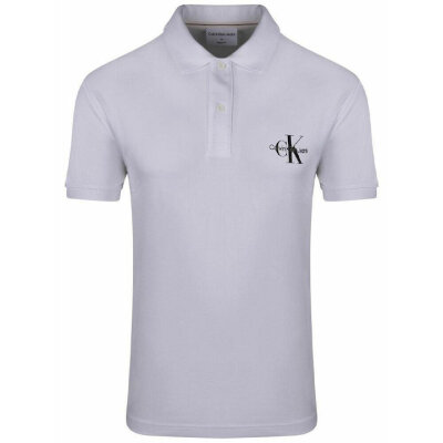 Ανδρική Μπλούζα POLO CALVIN KLEIN J30J323395 Λευκό
