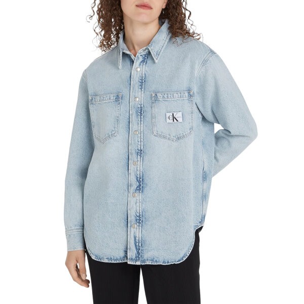 i1857 ΓΥΝΑΙΚΕΙΟ ΠΟΥΚΑΜΙΣΟ CALVIN KLEIN W 050-0033284 DAD DENIM SHIRT - J20J222795-1AA - Image 1