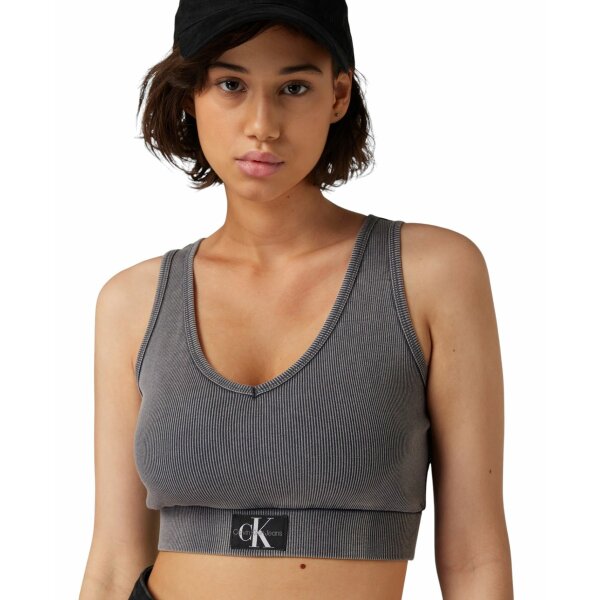 i1878-3 Γυναικεία Μπλούζα WASHED RIB CROP V Calvin Klein Jeans J20J223109-PT2 - Image 1