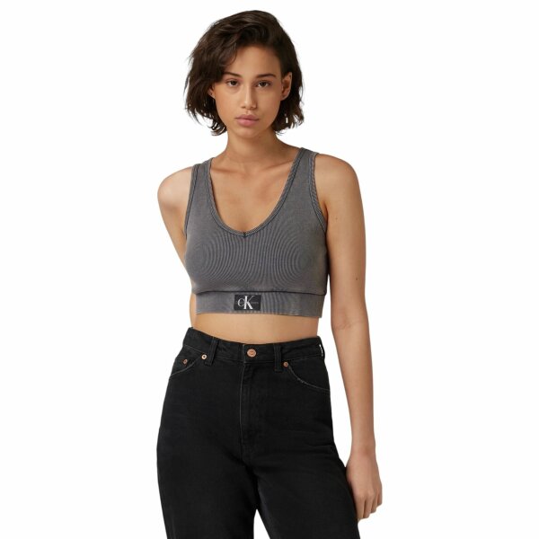 i1878 Γυναικεία Μπλούζα WASHED RIB CROP V Calvin Klein Jeans J20J223109-PT2 - Image 2