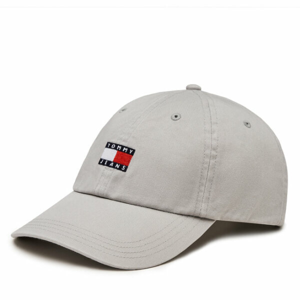 kapelo-jockey-tommy-jeans-heritage-am0am12020-horizon-grey-prq-8720645818670 Ανδρικό Καπέλο TOMMY JEANS AM0AM12020 ΕΚΡΟΥ - Image 1