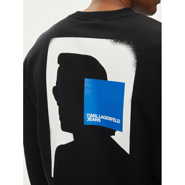 Ανδρική Μπλούζα KARL LAGERFELD REGULAR SWEAT 241D1807 Μαύρο - Image 2