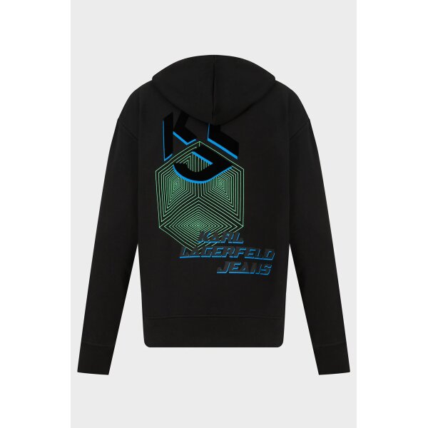 Ανδρική Φούτερ KARL LAGERFELD RELAXED CUBE 241D1800 Μαύρο - Image 2