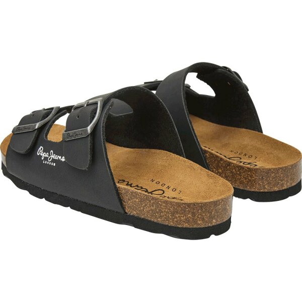 pepe-jeans-bio-double-kansas-sandals (4) Ανδρική Παντόφλα PEPE JEANS PMS80003 BIO M DOUBLE VELOUR Μαύρο - Image 5