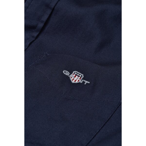 Ανδρικό Πουκάμισο GANT 3240059 REG HONEYCOMB Μπλε - Image 3