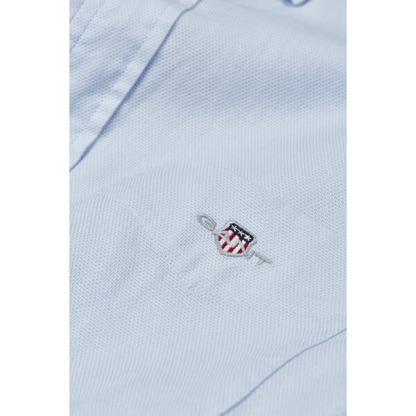 Ανδρικό Πουκάμισο GANT 3240059 REG HONEYCOMB Γαλάζιο - Image 3