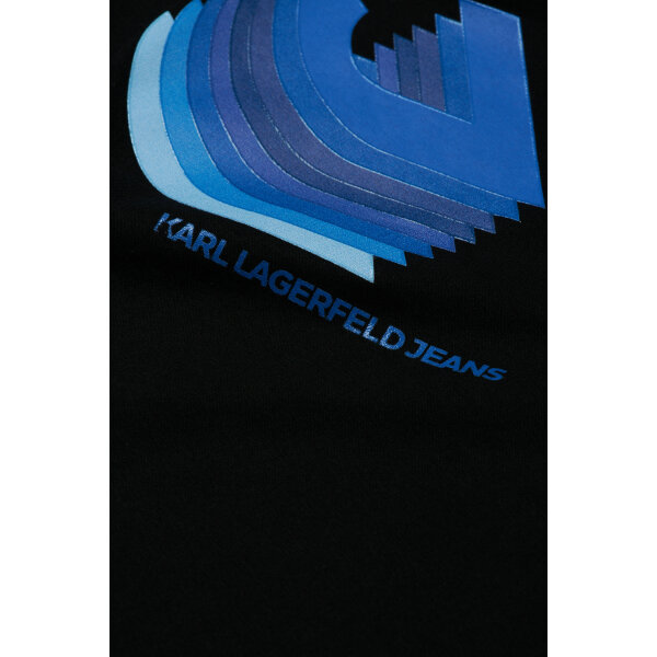 Ανδρική Μπλούζα KARL LAGERFELD REGULAR SSLV 241D1708 Μαύρο - Image 3