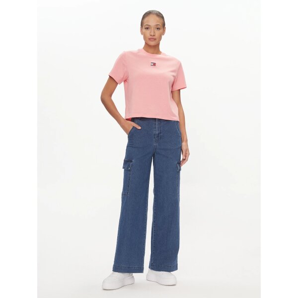 tommy-jeans-t-shirt-badge-dw0dw17391-roz-boxy-fit-0000303434779 (1) ΓΥΝΑΙΚΕΙΑ ΜΠΛΟΥΖΑ TOMMY HILFIGER – TJW BXY BADGE TEE EXT DW0DW17391-TIC - Image 2