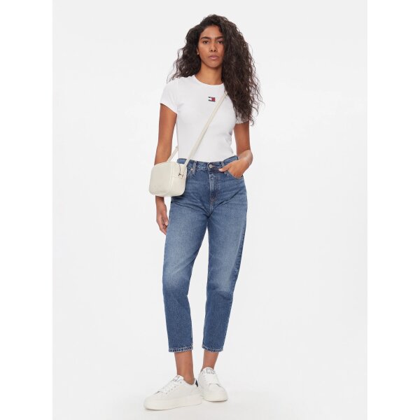 ΓΥΝΑΙΚΕΙΑ ΜΠΛΟΥΖΑ  Tommy Jeans T-Shirt DW0DW17881 Λευκό Slim Fit - Image 3