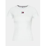ΓΥΝΑΙΚΕΙΑ ΜΠΛΟΥΖΑ Tommy Jeans T-Shirt DW0DW17881 Λευκό Slim Fit - Image 2