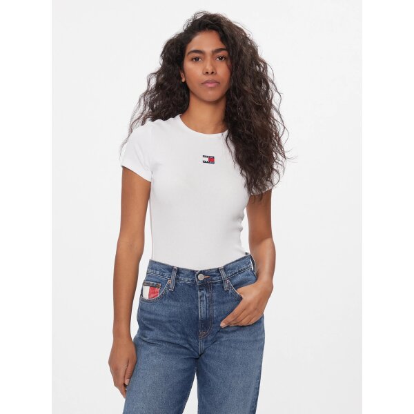 tommy-jeans-t-shirt-dw0dw17881-leuko-slim-fit-0000303423131 ΓΥΝΑΙΚΕΙΑ ΜΠΛΟΥΖΑ Tommy Jeans T-Shirt DW0DW17881 Λευκό Slim Fit - Image 1
