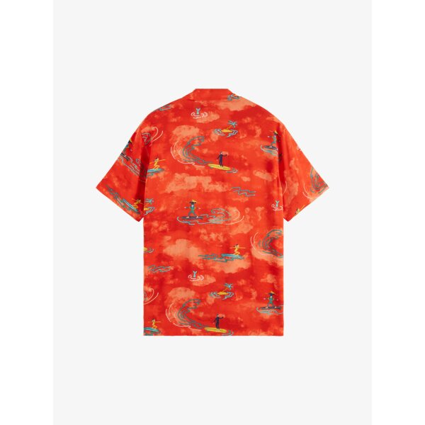 Ανδρικό Πουκάμισο SCOTCH AND SODA PRINTED VISCOSE 177054 Κόκκινο - Image 3