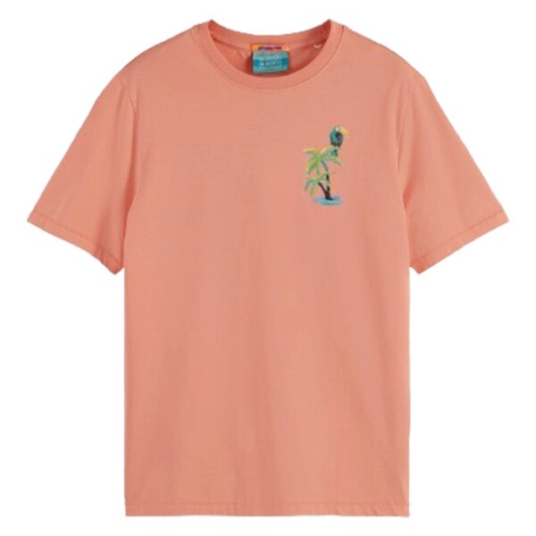 Ανδρική Μπλούζα SCOTCH AND SODA FRONT BACK175641 Κοραλί - Image 1