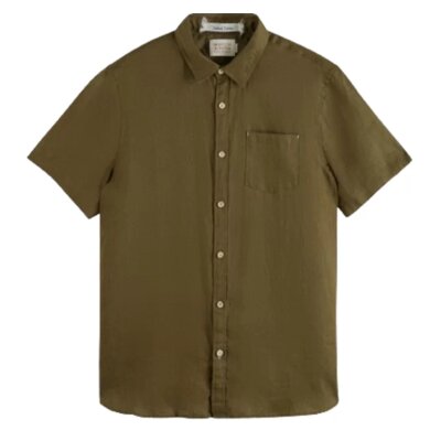 Ανδρικό Πουκάμισο SCOTCH AND SODA LINEN 177148 Χακί