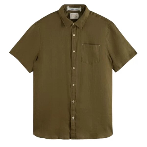 Ανδρικό Πουκάμισο SCOTCH AND SODA LINEN 177148 Χακί - Image 3