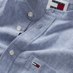 Ανδρικό Πουκάμισο Mαο Λινο TOMMY JEANS DM0DM18965 Μπλε - Image 3