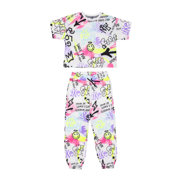 241-4014 OFF WHITE A ΠΑΙΔΙΚΟ ΣΕΤ ΜΑΚΟ ΠΑΝΤΕΛΟΝΙ ΚΟΡΙΤΣΙ 6-16 ΕΤΩΝ SPRINT 241-4014-133 - Image 1