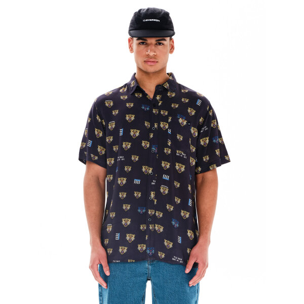 241.EM61.03PR-PR414-BLACK_1 Ανδρικό Πουκάμισο  EMERSON 241.EM61.03 PR414 Μαύρο - Image 1