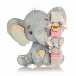 Λαμπάδα Ελεφαντάκι ρόζ ¨Η πρώτη μου λαμπάδα¨  LT2023006