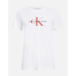 Γυναικείο T-Shirt Calvin Klein Archival Monologo J20J223272 Λευκό Regular Fit