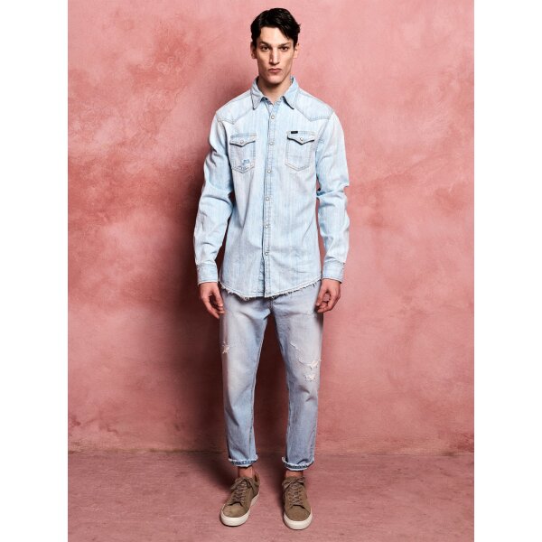 5-822.846.S4.051-6-1200x1600 Ανδρικό Παντελόνι Τζιν STAFF DEVIS 5-822.846.S4.051 Μπλέ Ανοιχτό - Image 6