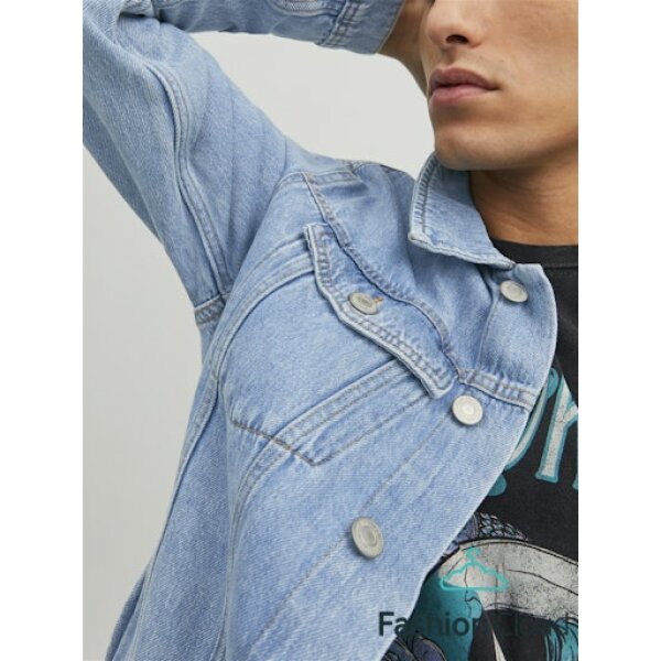 Ανδρικό Μπουφάν Τζιν JACK & JONES 12223612 Μπλε - Image 7