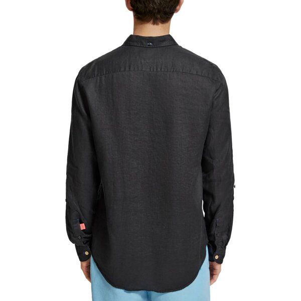 Ανδρικό Πουκάμισο SCOTCH AND SODA LINEN 177150 Μαύρο - Image 2