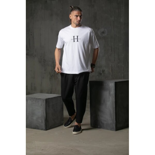 Ανδρική Μπλούζα HENRY CLOTHING 3-612W Λευκό - Image 1