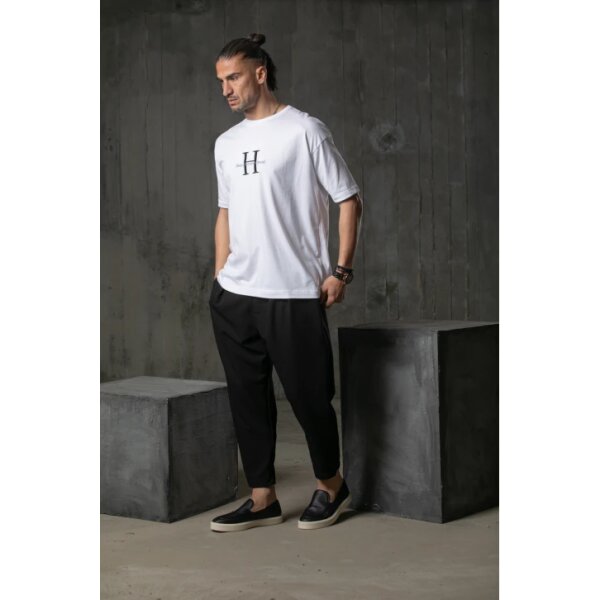 Ανδρική Μπλούζα HENRY CLOTHING 3-612W Λευκό - Image 3