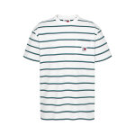 Ανδρική Μπλούζα TOMMY JEANS DM0DM18659 REG EASY Λευκό Ριγέ