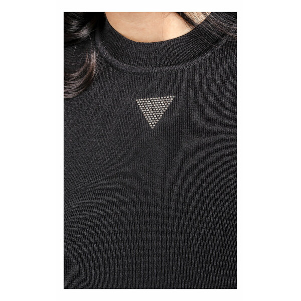 Γυναικείο Αμάνικο τοπ με μικρό τρίγωνο Μαύρο GUESS  W4GZ34Z3F40-JBLK - Image 5