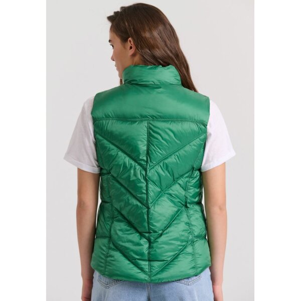 FBL009-100-01_MINERAL_GREEN_5 Γυναικείο αμάνικο καπιτονέ μπουφάν FBL009-100-01  FUNKY BUDDHA - Image 4