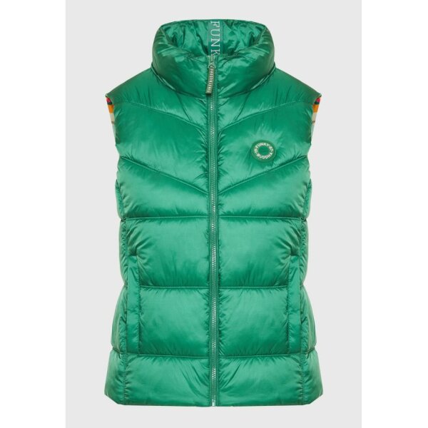 FBL009-100-01_MINERAL_GREEN_6 Γυναικείο αμάνικο καπιτονέ μπουφάν FBL009-100-01  FUNKY BUDDHA - Image 5