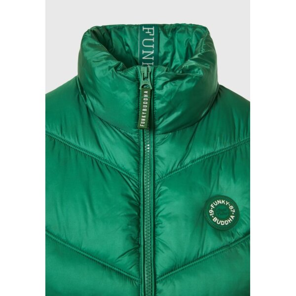FBL009-100-01_MINERAL_GREEN_7 Γυναικείο αμάνικο καπιτονέ μπουφάν FBL009-100-01  FUNKY BUDDHA - Image 6