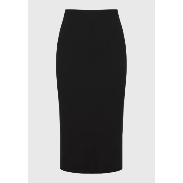 FBL009-100-14_BLACK_6 Γυναικεία Μίντι φούστα σε rib ύφανση FBL009-100-014 FUNKY BUDDHA - Image 2