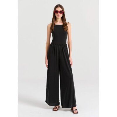 Γυναικεία Ολόσωμη Φόρμα Wide leg fit με πλαϊνά ανοίγματα FUNKY BUDDHA FBL009-101-12