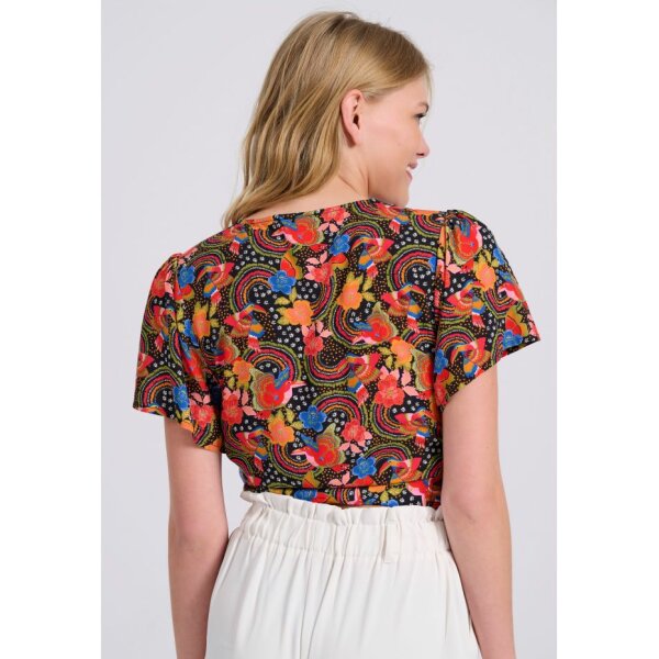 Γυναικείο Κρουαζέ τοπ με τύπωμα σε boho look  FUNKY BUDDHA FBL009-109-17 - Image 5