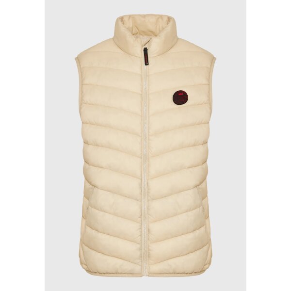 FBM009-001-01_STONE_6 Ανδρικό Γιλέκο FUNKY BUDDHA FBM009-001-01 Εκρού - Image 1