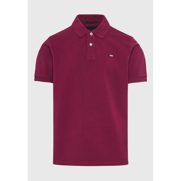 FBM009-001-11_MAGENTA_PURPLE_6 Ανδρική Μπλούζα POLO FUNKY BUDDHA FBM009-001-11 Μπορντώ - Image 1