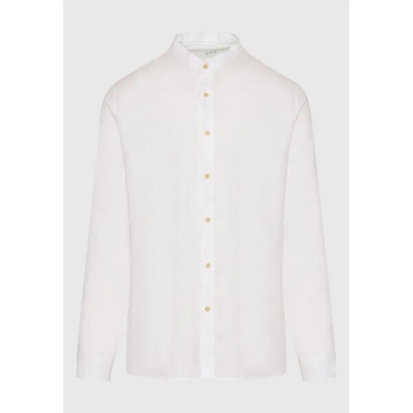 FBM009-003-05_WHITE_6 Ανδρικό Πουκάμισο FUNKY BUDDHA FBM009-003-05 Λευκό - Image 1